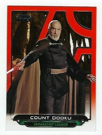 STAR WARS GALACTIC FILES ORANGE PARALLEL AOTC-1 COUNT DOOKU - Image 1 of 1