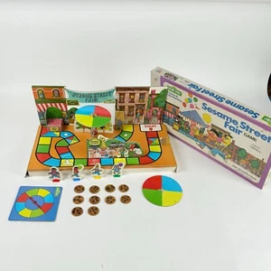 Juego de mesa vintage Sesame Street Fair Game 1976 Muppets juegos en su mayoría completos - Imagen 1 de 9
