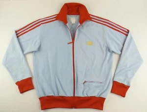 Vintage RARE Adidas World Mark Globe Full Zip Track Jacket Size Men's Large L - Picture 1 of 8