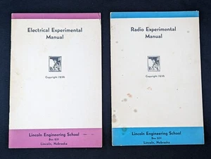 Two 1936 Radio & Electrical Experimental Manuals Booklets Lincoln Engineering - Picture 1 of 5