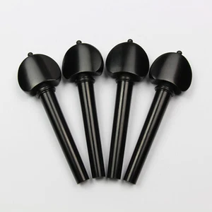 Finest Quality Ebony Cello Peg Set - Hill Model with Black Trim - Picture 1 of 5