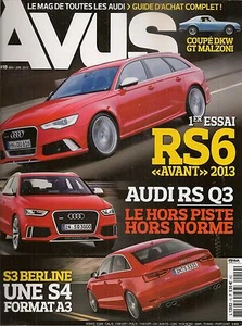 AVUS 19 AUDI RS6 RS3 TT QUATTRO SPORT Q7 V12 TDI S8 A3 SPORTBACK DKW GT MALZONI - Imagen 1 de 3