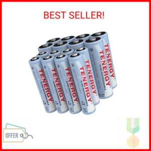 Tenergy High Drain AA and AAA Battery, 1.2V Rechargeable NiMH Batteries Combo, 8 - Picture 1 of 2