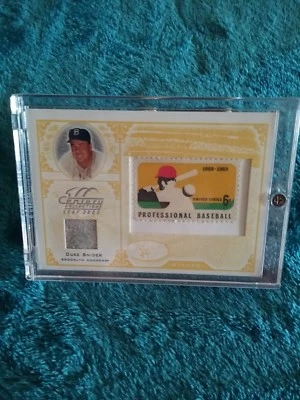 Brooklyn Dodger Duke Snider Donruss Playoff pant & stamp card 43/69 - Image 1 of 4