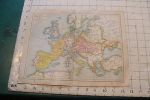 vintage GERMAN map 1900: EUROPA IM 17. UND 18. JAHRHUNDERT 1740 - Picture 1 of 2