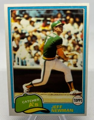 Jeff Newman 1981 Topps-#587 Oakland Athletics - Image 1 of 2