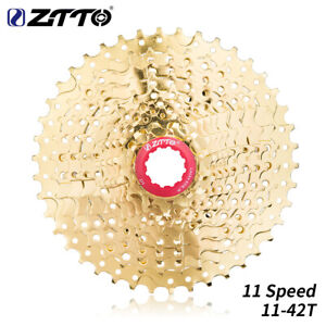 ZTTO 11 Speed 11-42T Golden MTB Moutain Bike Cassette Gold Sprocket Freewheel