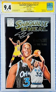 Shaquille O'Neal Signed CGC SS Basketball's Brightest Stars #1 Graded 9.4 - Picture 1 of 2
