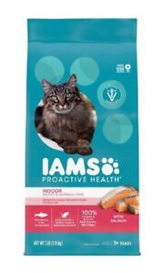 Iams 10241844 ProActive Health Adult Indoor Salmon Recipe 7 Pounds Dry Cat Food