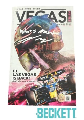 Valtteri Bottas Signed 2024 Las Vegas GP Program “What’s Next” F1 BECKETT AUTO - Image 1 of 3