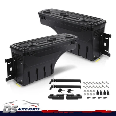 For 99-07 Chevy Silverado & Gmc Sierra 1500 2500 3500Truck Bed Storage Box L&R Foto 1 de 4