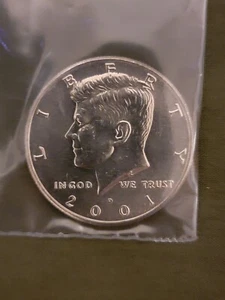 2001 D Kennedy moneta da mezzo dollaro - circolata - Foto 1 di 2