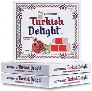 Authentic Turkish Delight Pomegranate Flavour Box 250g - Picture 1 of 1