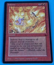 MTG Magic The Gathering Inferno The Dark English LP Light Play F Fine Red Rare