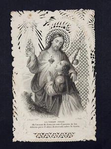 holy card santino merlettato canivet L. TURGIS PL. 1008 "JESUS" - Bild 1 von 2