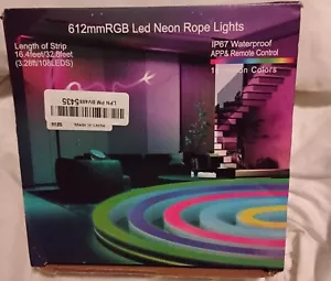 LED Streifen Lichter, 16,4 Fuß/5 M RGB Neon Streifen Leuchten, Außen IP67 Wasserdicht - Bild 1 von 4