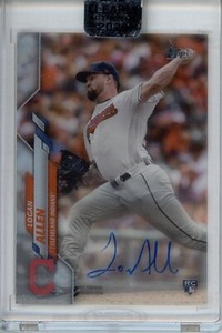 2020 Topps Clearly Authentic LOGAN ALLEN Auto Cleveland Indians Autograph