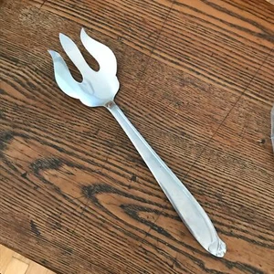 Tenedor de 11" elegante formal para servir novia Dorzel inoxidable de Hull JAPÓN de colección - Imagen 1 de 3