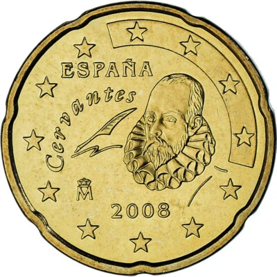[#1183588] España, 20 céntimos de euro, 2008, Madrid, MS, latón, KM:1071 Foto 1 de 2