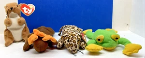 McDonald's Happy Meal Teenie Beanie Babies 1993 - nueces/brozas/chocolate/bronceado - Imagen 1 de 13