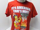 Homer Simpson 4Th Of July Tee  Shirt Size L