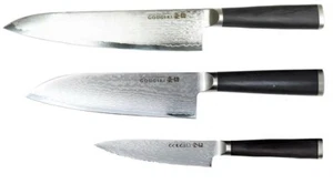 GOUGIRI  Damascus  Kitchen knife Set 5in 7in 8in Made in Japan Stainless - Picture 1 of 8