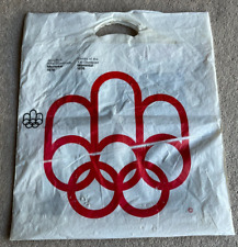Rare 1976 Montreal Olympic Games Plastic Carrier Bag by Thomcor Duty Free