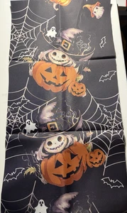 Halloween Pumpkin Spider Web Table Runner, 14x72 inches - Picture 1 of 5