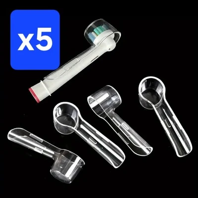 5pcs Electric Toothbrush Covers Case Compatible For Oral B Toothbrush Round Head