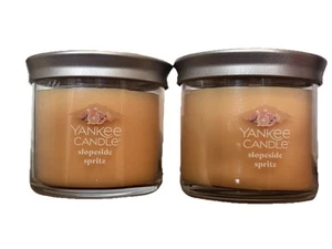 -NEW- Set Of 2 Yankee Candle Slopeside Spritz Small Tumbler 1-Wick 4.3 oz Candle - Picture 1 of 3
