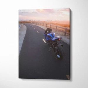 Yamaha R1 High Resolution Museum Quality Vertical Motorcycle Canvas Print #005 - Picture 1 of 14
