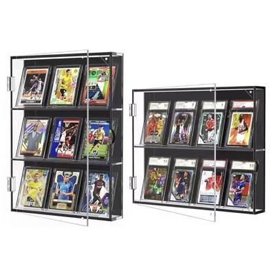 TCG Acryl Vitrine Sammelkarten Wand Schrank Rahmen PSA BGS CGS Pokemon OnePiece  - Bild 1 von 4