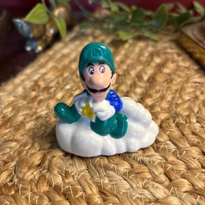 VTG Nintendo 1989 Super Mario Bros 3 "Luigi" Pull Back Toy Figure Works! - Picture 1 of 5