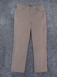 Gloria Vanderbilt Pants Womens 12P Beige Amanda Stretch Blend Casual 30x25 - Picture 1 of 13