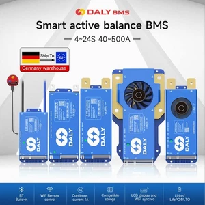 SmartBMS 4S-20S 12V 24V 48V Aktives BMS CAN 60A-300A LFP Li-Ion Akku - Bild 1 von 23