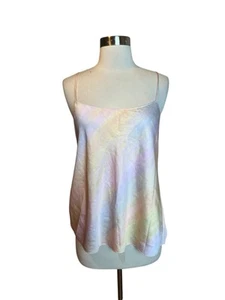 Vince Cami M Rainbow Wash Tank Pink Light Rainbow Pastel Y2K - Picture 1 of 7