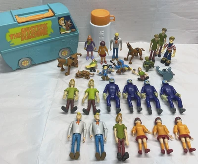 26 Hanna Barbera SCOOBY DOO ФИГУРКА ЛОТ И ТАЙНА МАШИНА ЛАНЧ КОРОБКА BENDY $3 КАЖДЫЙ - Изображение 1 из 4