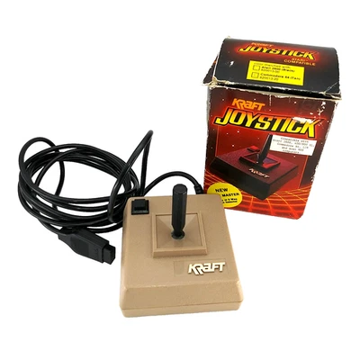 Vintage Kraft Joystick Model #820-006 Atari 2600 Commodore 64 128 VIC-20 MSX Box - Image 1 of 4