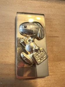 Snoopy Geldklammer goldfarben 3259 - Bild 1 von 5