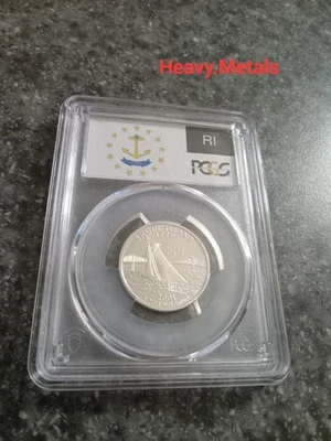 2001-S RHODE ISLAND Silver Proof Quarter PR70 PCGS FLAG LABEL NICE LOW PRICE!! - Image 1 of 4