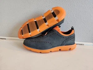 Scarpe Oxford Cole Haan Zerogrand a coda di rondine - uomo 10,5 grigio nabuk - arancione vibrante - Foto 1 di 14