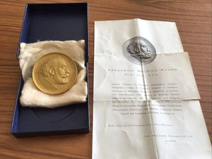 Power Medal Presented 1914 To Frederick Balding Power By The Wellcome Foundation - Picture 1 of 6