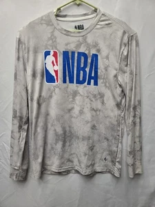 Official NBA Merchandise Long Sleeve T-shirt Basketball Logo Mens Size Medium - Picture 1 of 8
