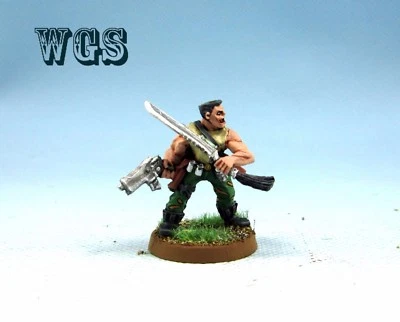 Warhammer 40K WGS Painted Astra Militarum Sly Marbo IG028 - Image 1 of 4