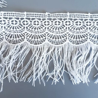 2m Fransen Band 9 cm lang Spitzenband Fransen-Borten Meterware  - Bild 1 von 2