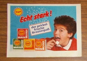 Seltene Werbung Frigeo BRAUSE-BROCKEN - Der prickelfrische Brausespaß 1987 - Bild 1 von 1