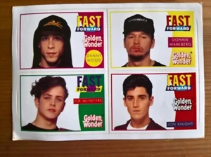New Kids on the Block sticker sheet (Fast Forward / Golden Wonder) 14 x 9.5 cm - Imagen 1 de 1