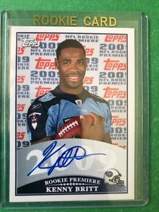 2009 Toops ROOKIE Premiere Auto  RPA-KB Kenny Britt - Picture 1 of 2