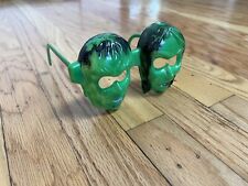 VTG Halloween 70s Blow Mold Zombie Witch Frankenstein Monster Glasses MAD BALL