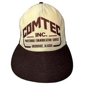 Comtec Communication Alaska Marrón Camionero Malla Sombrero Anclaje SnapBack Ajustable - Imagen 1 de 8